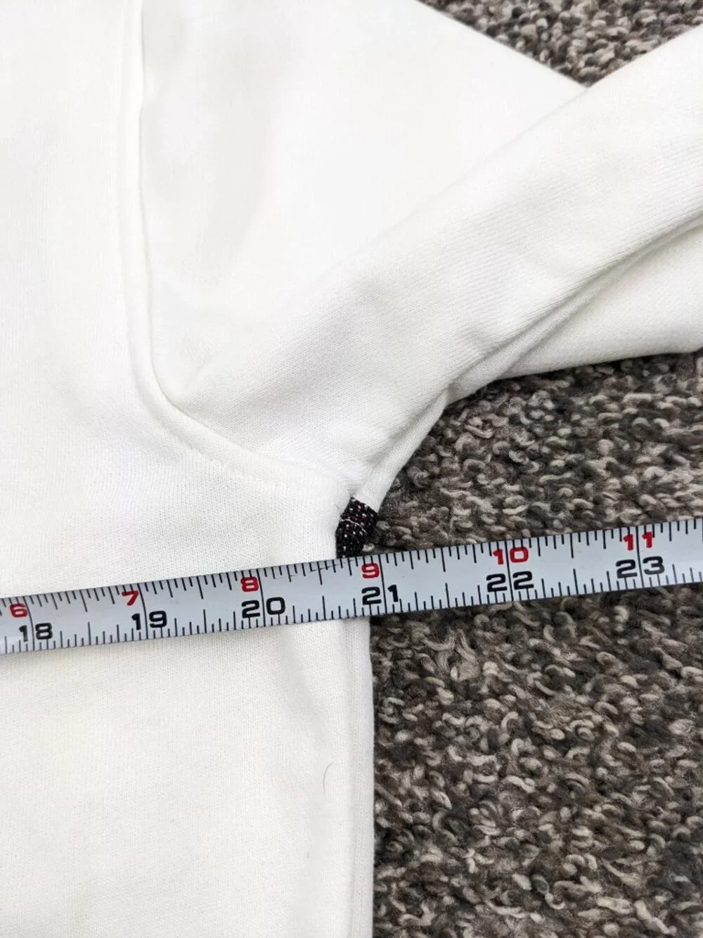 NWT G-Star Raw Sweater Jacquard GSRAW Spellout Off White Mens Small *Flaw - Picture 8 of 11